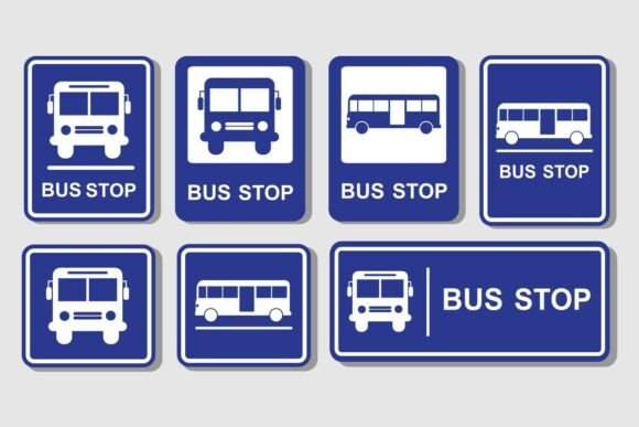 Bus Stop Sign Stickers & Public Transport Vector Elements: A Complete Guide to Clear, Scalable Wayfinding Design