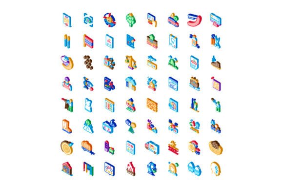 Business, Technology, and Social Isometr: Modern Icons That Work Where Your Work Happens