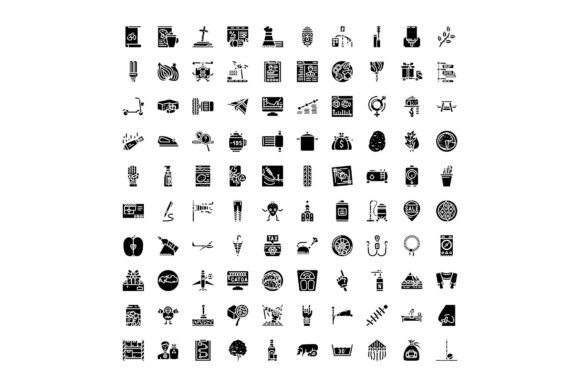 Collection of Diverse Universal Glyphs A