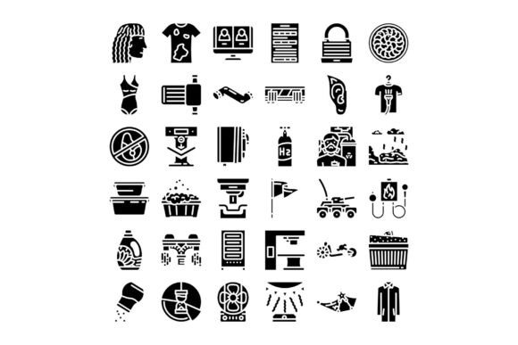 Collection of Flat Icon Symbols Represen: A Strategic Asset for Visual Clarity and Purposeful Communication