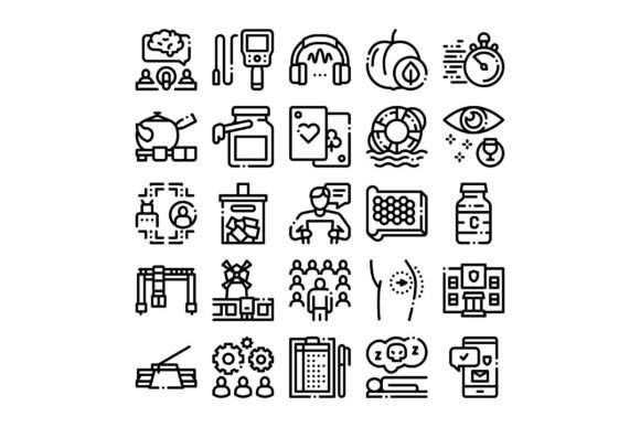 Diverse Business and Lifestyle Line Icon: Simple Icons That Fit Real Life