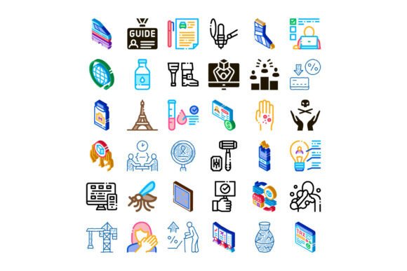 Diverse Business and Medical Icons Set C: A Practical Asset for Visual Communication