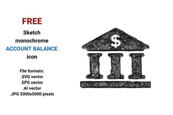 FREE Sketch Account Balance Icon
