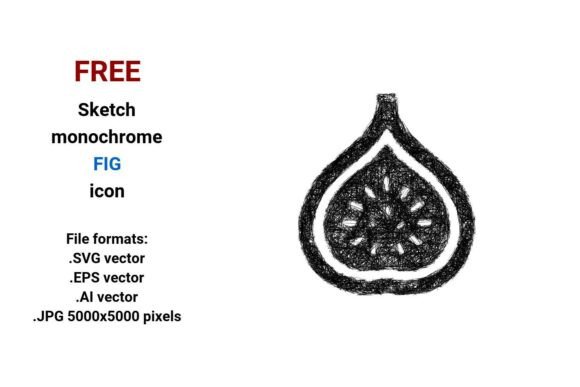 FREE Sketch Fig Icon: Hand-Drawn Flexibility for Designers, Developers & Creators