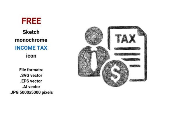 FREE Sketch Income Tax Icon