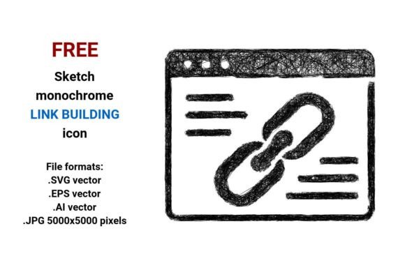 FREE Sketch Link Building Icon