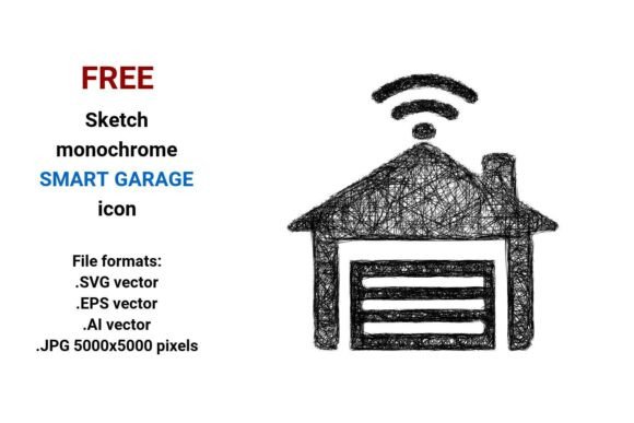 FREE Sketch Smart Garage Icon