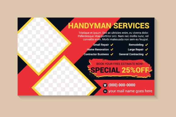 Handyman Services Horizontal Banner: A Practical Design Asset for Service-Based Brands
