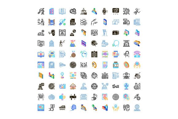 Large Collection of Diverse Pictogram Ic: A Universal Visual Language for Modern Communication