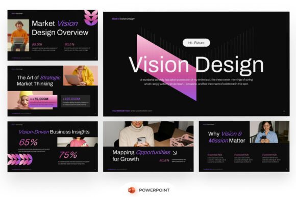 Market Vision Design PowerPoint: A Strategic Presentation Template for Clarity and Impact