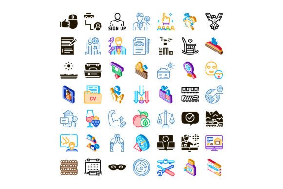 Multipurpose Icon Collection Illustratin: Your All-in-One Visual Toolkit