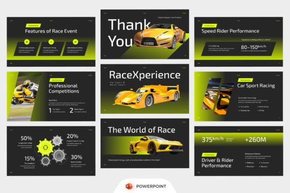 Race Events PowerPoint: High-Energy Automotive Presentations