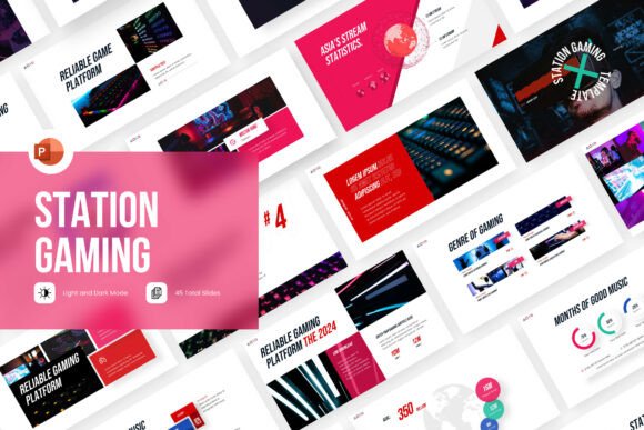 Station Gaming PowerPoint Template: Elevate Your Presentations with Purpose